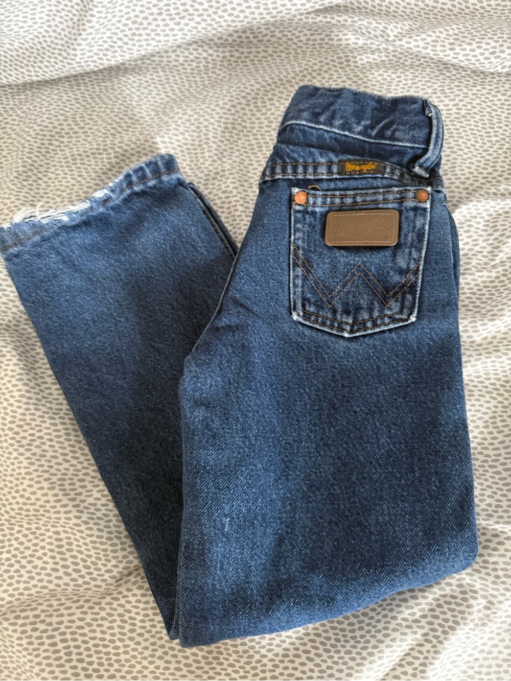 Wrangler toddler Dark Blue High-Rise Jeans